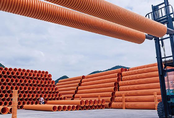 立筋式中空壁钢塑复合缠绕管 立筋式中空壁钢塑复合缠绕管