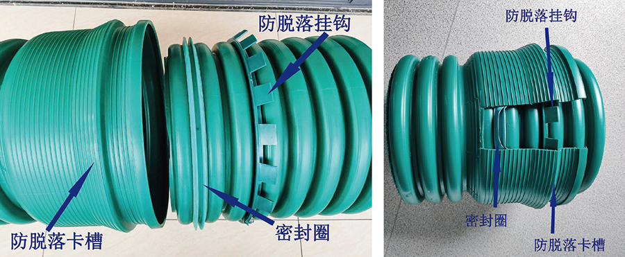 立筋式中空壁钢塑复合缠绕管 立筋式中空壁钢塑复合缠绕管